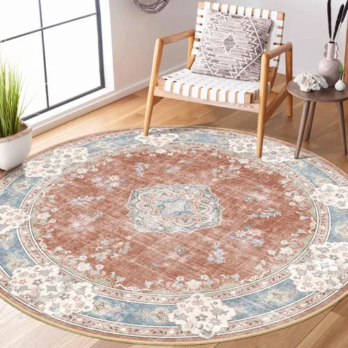 Miniatura 23 de Alfombra Verde MUJOO de 8'x10', Alfombras de Área para Sala de Estar, Alfombras Lavables, Alfombra Grande de Área, Alfombra Boho de Área de 8'x10