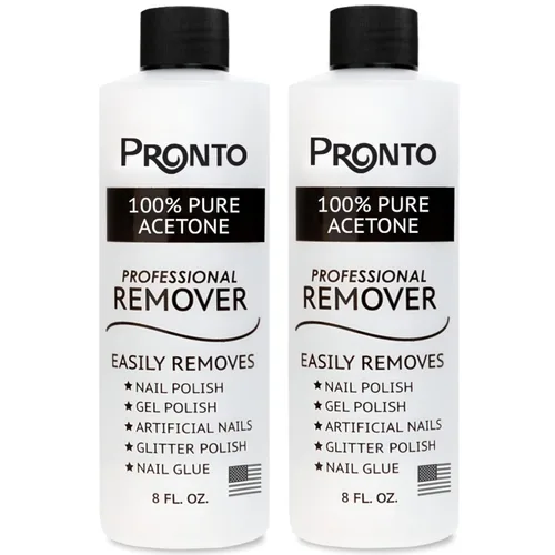 Miniatura 11 de Pronto - Acetona 100 % pura, removedor de esmalte de uñas rápido y profesional, para uñas naturales, gel, acrílicas, esculpidas (8 onzas líquidas)