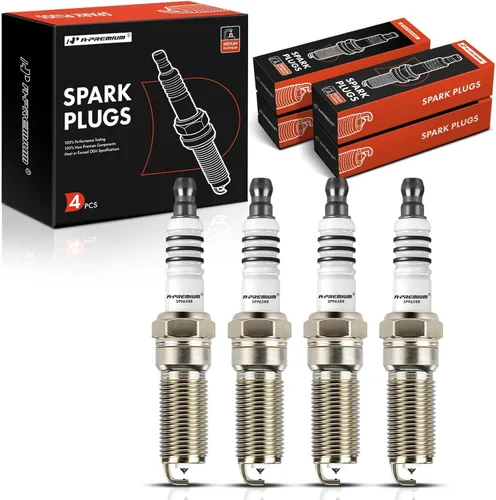 A-Premium Bujías de Iridio y Platino Compatibles con Ford Explorer, Escape, Fusion, Focus, Mustang, Taurus y Lincoln MKZ, MKC, MKT - Turbocargado