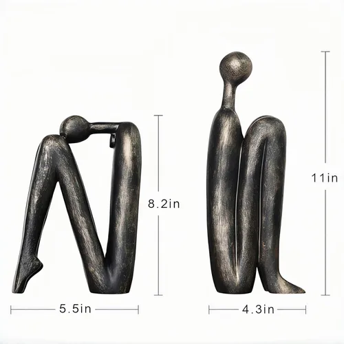 Miniatura 2 de Sujetalibros, Sujetalibros de Resina Antideslizantes para Libros Pesados, Sujetalibros para Estantes Decorativos, Decoraciones Creativas