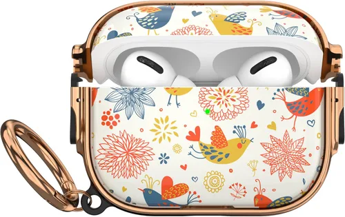 Miniatura 65 de Maxjoy Funda para AirPods 3 con cerradura, bonita funda protectora rígida para AirPod 3 de tercera generación para mujeres y hombres con llavero