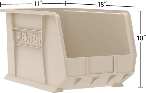 Miniatura 3 de Akro-Mils 30260 AkroBins Contenedores de almacenamiento de plástico, contenedores apilables que ahorran espacio para garaje, despensa, organización