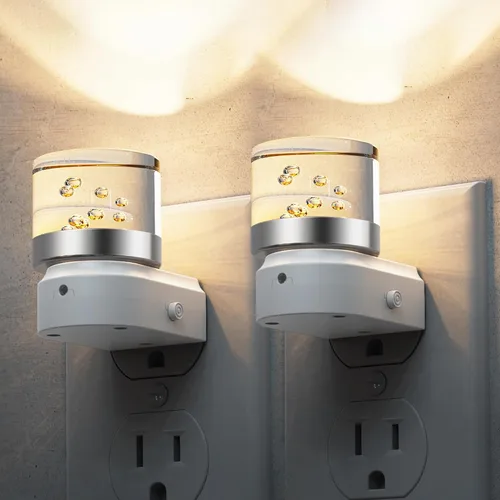 Miniatura 31 de L LOHAS LED Luz nocturna, luces nocturnas de burbujas enchufables a la pared, 3000 K/4000 k/5000 K, luz nocturna de temperatura de color ajustable