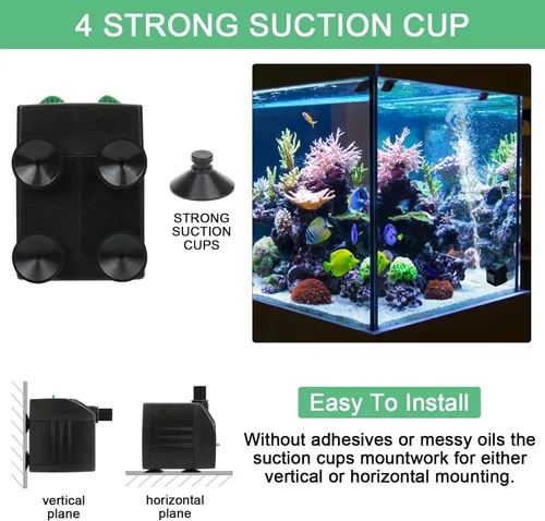 Miniatura 7 de BARST Bomba de fuente de 200 GPH, pequeña bomba sumergible (800 L/H, 12 W), ultra silenciosa con cable de alimentación de 6 pies y 3 boquillas