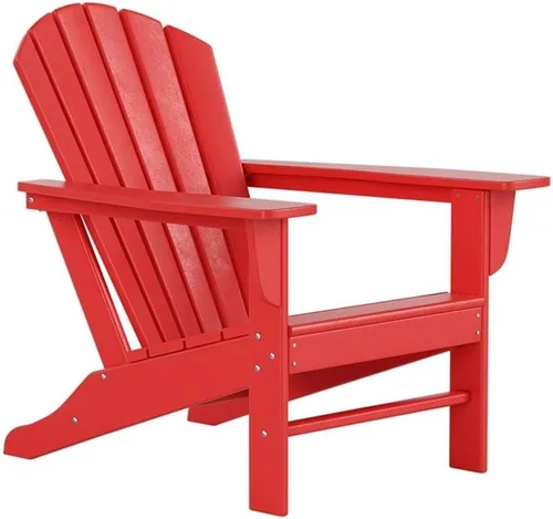 Miniatura 24 de Costaelm Sillas para hoguera, silla al aire libre HDPE silla Adirondack, moderna silla de porche de patio, porche delantero patio trasero, sillas