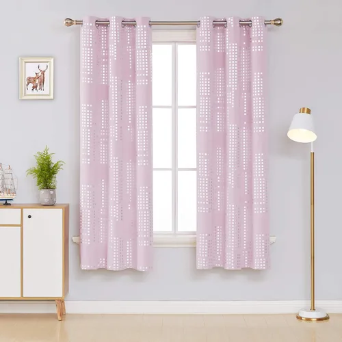 Miniatura 32 de Deconovo - Cortinas opacas para oscurecer la habitación, con aislamiento térmico, cortinas con ojales