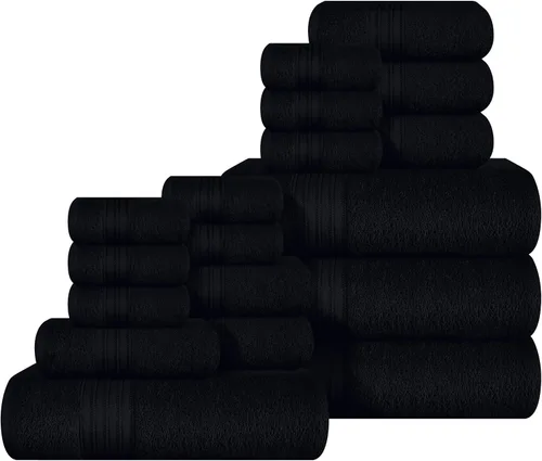 Miniatura 67 de BOUTIQUO Juego de 2 toallas de baño 100% algodón de 28 x 55 pulgadas, toallas de baño grandes ecológicas, compactas, de secado rápido, ligeras, Rosa