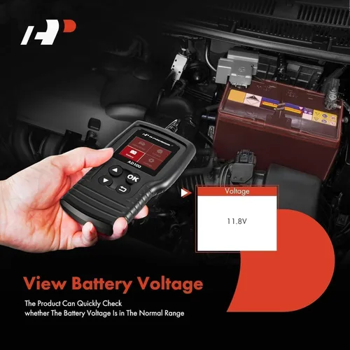 Miniatura 7 de A-Premium AD100 Herramienta de diagnóstico universal OBD2 escáner, lector de códigos de coche OBDII/EOBD/CAN, comprobar la luz del motor/leer