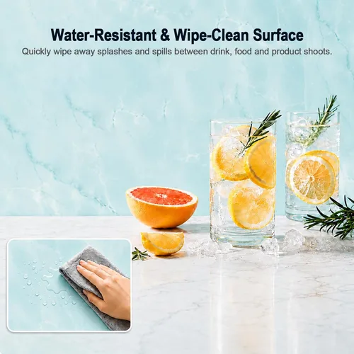 Miniatura 8 de Tablero de fondo de fotos Fotografía del producto: 10 piezas de 20 patrones Kit de fondo de comida de mesa - Accesorios planos para joyas