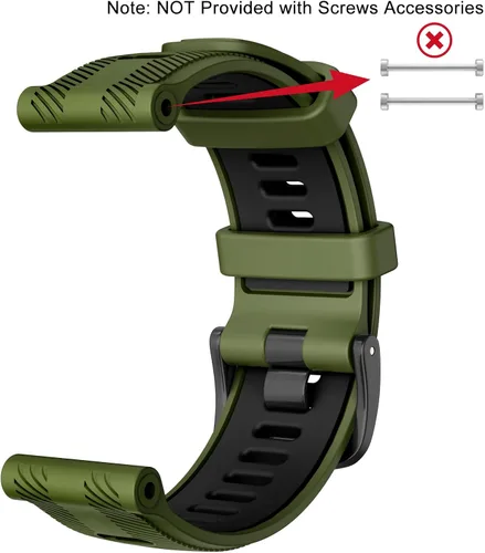 Miniatura 6 de ISABAKE Correa de reloj para Garmin Forerunner 965/Forerunner 955/Forerunner 945/Forerunner 935, bandas de repuesto de silicona suave de 0.866