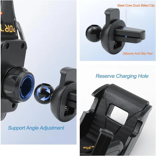 Miniatura 2 de Soporte universal para teléfono celular para asiento de carreras, soporte universal para teléfono inteligente, ajuste universal para teléfonos