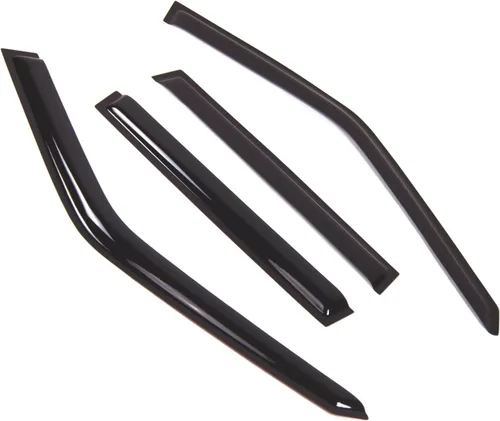 Visor de ventana compatible con Volvo S70 1998-2000, DGWV2-750, deflector de montaje exterior, protector de lluvia, humo oscuro, juego de 4 piezas