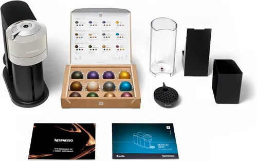 Miniatura 8 de Nespresso Vertuo Next Cafetera de café y espresso de Breville, con espumador de leche Aeroccino, gris claro