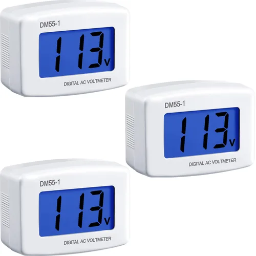 Miniatura 8 de Monitor de prueba de voltaje, enchufe plano de EE. UU., CA 80-300 V, LCD, voltímetro digital, voltímetro de potencia, medidor de prueba de voltaje