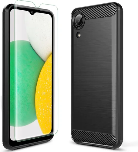 Para Galaxy A03 Core Case Samsung A03 Core Case con protector de pantalla TPU Tecnología de absorción de choques Biseles elevados Protector para