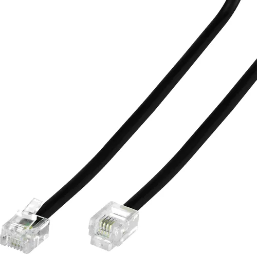 Miniatura 8 de Cable de extensión de teléfono modular RJ11 6P4C Cable de línea de cable de teléfono (7 pies, beige) (33201)