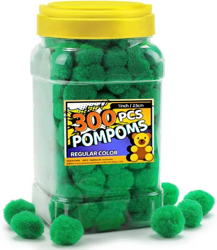 Miniatura 33 de Bundooraking Pompones, 1.5 pulgadas (4cm), 90 piezas bolas grandes multicolor a granel para artes y manualidades, pompones suaves y esponjosos