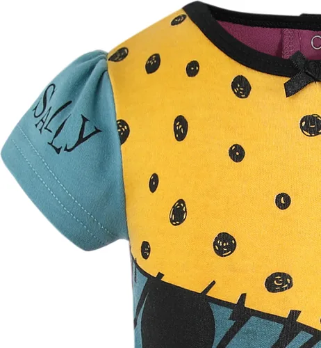 Miniatura 4 de Disney Nightmare Before Christmas Sally - Conjunto de vestido y gorra para recién nacido y bebé, multicolor