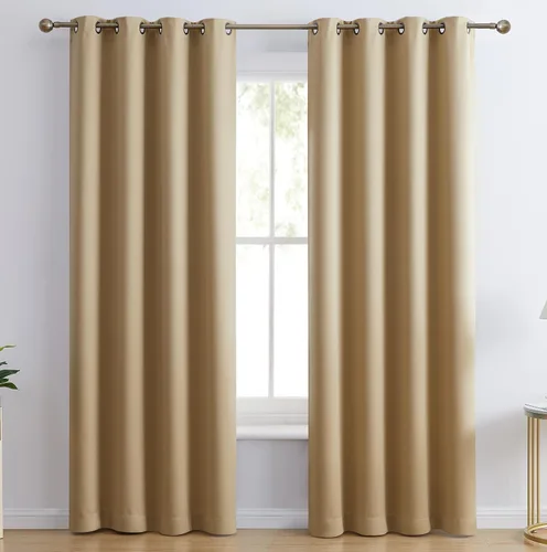 Miniatura 15 de HLC.ME Laurance - Revestimientos térmicos para ventanas, cortinas de bloqueo de calor, privacidad y totalmente sombreados, paneles de ventana