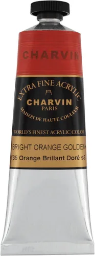 Miniatura 117 de Charvin Pintura acrílica profesional extrafina – verde absenta, tubo de 2.1 fl oz, pigmentos de triple fresado, resistente a la luz, pinturas