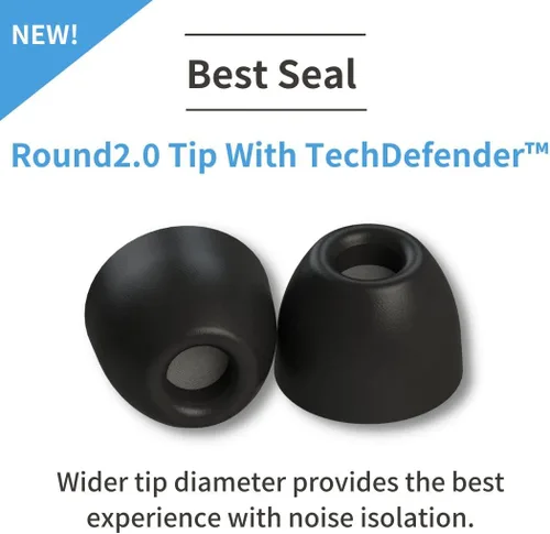 Miniatura 2 de Comply Foam SmartCore Series Round 2.0 - Almohadillas para los oídos para dispositivos con cable e IEMs Máxima comodidad Ajuste inquebrantable