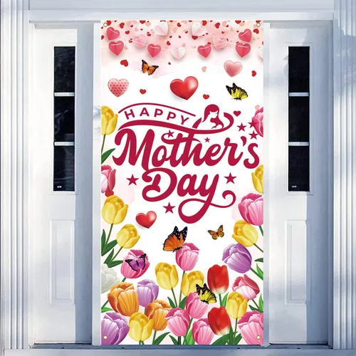 Decoraciones para el Día de la Madre, Día de la Madre, Día de la Madre, decoración de fiesta del día de la madre, 71 x 35 pulgadas