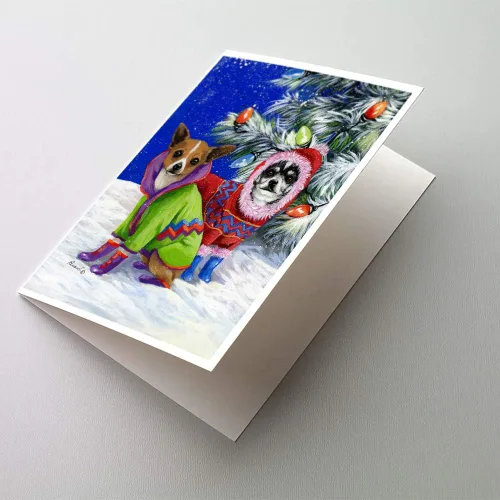 Miniatura 56 de Caroline's Treasures PPP3013GCA7P - Tarjetas de felicitación y sobres para mascotas de Basset Hound Teacher, paquete de 8 tarjetas en blanco