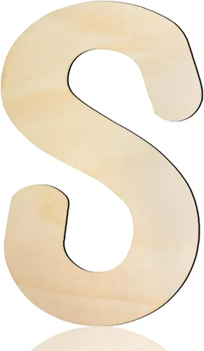 Miniatura 25 de Letras de madera de 8 pulgadas de alto, letra de madera D de 1/5 pulgada de grosor, letras del alfabeto de madera sin terminar para decoración