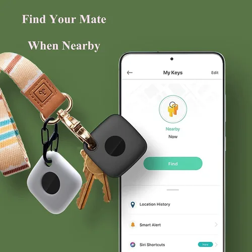 Miniatura 4 de 4 fundas para Tile Mate Tracker 2024/Tile Mate Tracker 2022, funda protectora de silicona suave que absorbe los golpes con accesorios de mosquetón