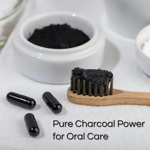 Miniatura 6 de Cápsulas de carbón vegetal activado y coco, orgánico, 210 unidades, alimento desintoxicante, no transgénico, para desintoxicación, blanqueamiento