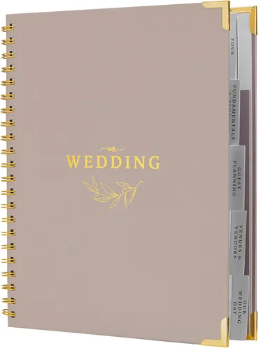Miniatura 10 de Libro y Organizador de Planificador de Boda de Tu Día Perfecto - Libro de Planificador de Boda - Encuadernación de Planificación Nupcial