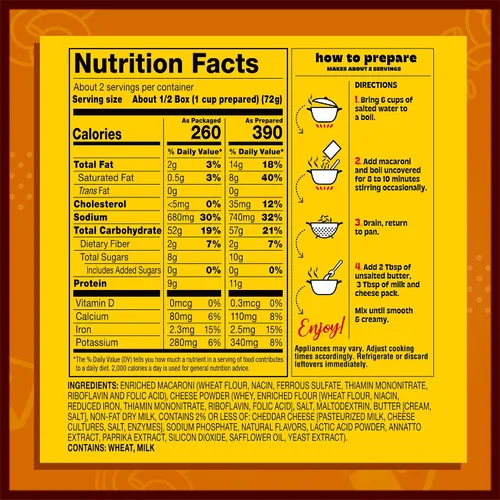 Miniatura 2 de Manischewitz Kosher Mac & Cheese, 5.5 onzas (paquete de 12) Hecho con queso cheddar real, sin colores artificiales de sabores, certificado Kosher