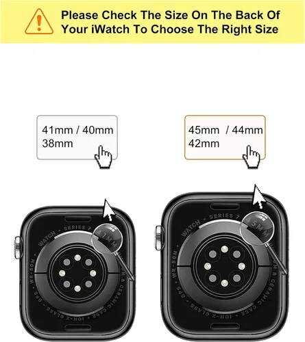 Miniatura 6 de Compatible con Apple Watch Band de 1.772 pulgadas, 1.732 pulgadas, 1.654 pulgadas, 1.614 pulgadas, 1.575 pulgadas, 1.496 pulgadas, para mujer