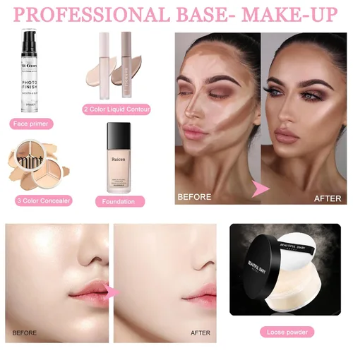 Miniatura 5 de Kit completo de maquillaje para mujeres, juego de maquillaje, juegos de maquillaje para mujeres, niñas, adolescentes, maquillaje para mujer, juego