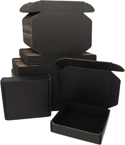 Miniatura 12 de Paquete de 50 cajas de envío de 7x6x2 pulgadas, caja de cartón blanco corrugado, cajas de correo planas para literatura para embalaje de pequeñas