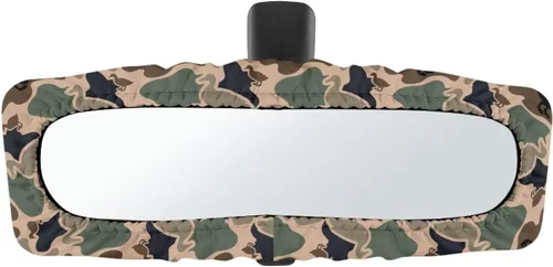 Miniatura 32 de Funda para espejo retrovisor de automóvil con estampado de vaca negro, protector de espejo retrovisor automático elástico