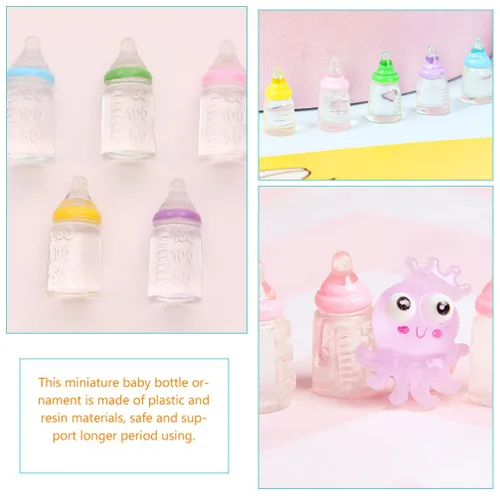 Miniatura 2 de 30 Uds. Miniatura Baby Shower Favores Mini Biberón Plástico Baby Bottle Candy Bottle Boy Girl Recién Nacido Bebé Bautismo Decoración Fiesta