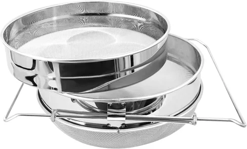 Colador de miel de acero inoxidable, filtro de miel de doble tamiz, equipo extractor de miel para miel de cubo de 5 galones,Herramientas de equipo