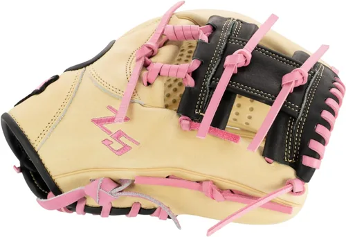 Miniatura 50 de SSK Z5 Craftsman Guante de béisbol para infield – 11.25” - 11.5” - 11.75” - 12” – Lanzamiento con mano derecha y izquierda Rojo/Verde Kelly/Blanco