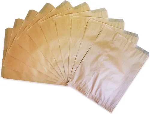 Miniatura 9 de CuteBox - 100 bolsas de regalo de papel plano marrón kraft de 4 x 6 pulgadas para mercancías, manualidades, recuerdos de fiesta, venta al por menor