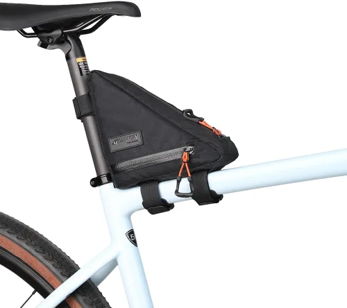 Miniatura 8 de Rhinowalk Bolsa de Marco Frontal de Bicicleta Bolsa Bajo Tubo Superior Triangular Accesorios de Ciclismo de 1.7L de Nylon Ligero para Bicicleta