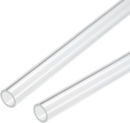 Miniatura 37 de MECCANIXITY Tubo acrílico transparente rígido redondo tubo 0.472 in (1/2") ID 15mm (0.6") OD 10" para lámparas y linternas, sistema de refrigeración