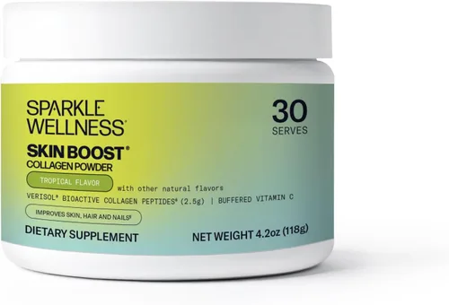 Miniatura 18 de Sparkle Wellness VERISOL Péptidos de colágeno hidrolizados Bioactivos Suplemento de polvo de colágeno con vitamina C para la salud de la piel