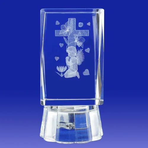 Miniatura 3 de First Communion - 12 piezas de recuerdo de cristal 3D, regalos de Primera Comunión, personalización y personalización, grabado con láser, cristal 3D