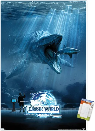Miniatura 15 de Trends International Jurassic World - Póster de pared de agua, 14.725 x 22.375 pulgadas, versión premium sin marco