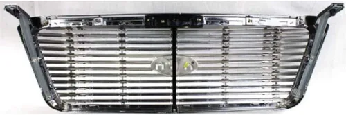 Miniatura 8 de Para Ford F-150 Conjunto de rejilla 2004 05 06 07 2008 Lariat con paquete cromado Inserto de barra estilo palanquilla cromada Nuevo