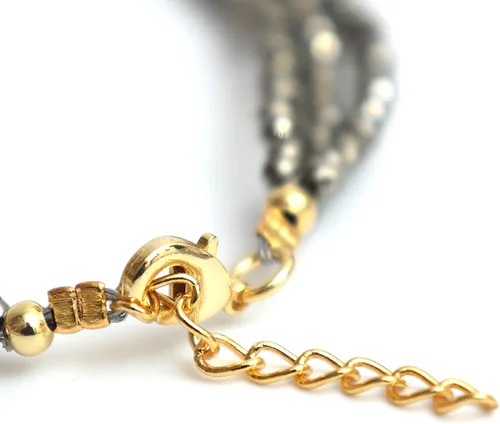 Miniatura 19 de Gempires Natural Multi Strand Beaded Bracelets Lightweight Handmade Gemstone Jewelry Hypoallergenic 8 Inch Gold Plated Stylish Everyday Wear Jewelry