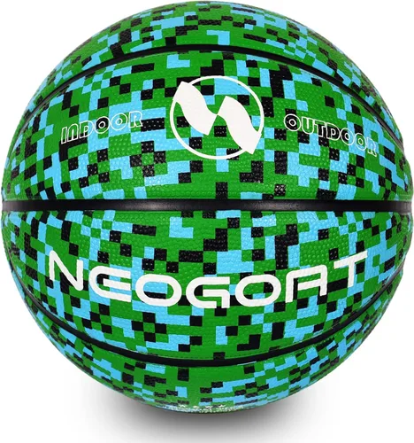 Miniatura 24 de Pelota de baloncesto para niños y jóvenes tamaño 4/5 25.5/27.5", Pelota de baloncesto de goma gruesa y duradera de alto rebote NEOGOAT tamaño 4/5