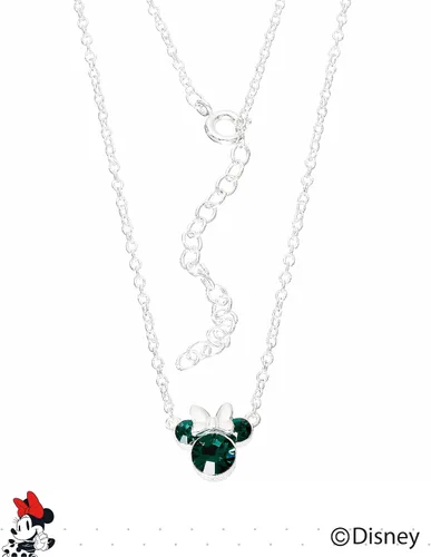Miniatura 7 de Disney Minnie Mouse Crystal Birthstone Jewelry, Birth Month Pendant Necklace, Silver Plated