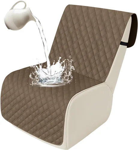 Miniatura 42 de Arfntevss Fundas de sofá modular reclinable, 100% impermeable, en forma de L, para sillón reclinable en forma de L, funda seccional lavable